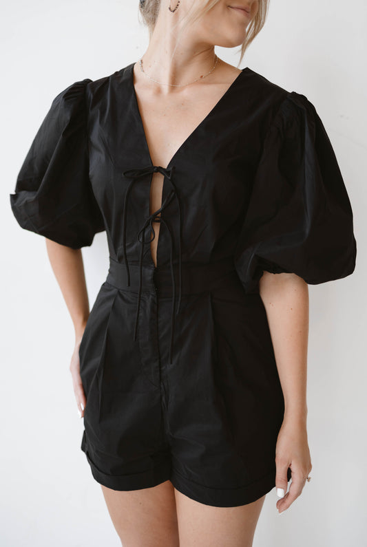 Meet Me at Midnight Romper